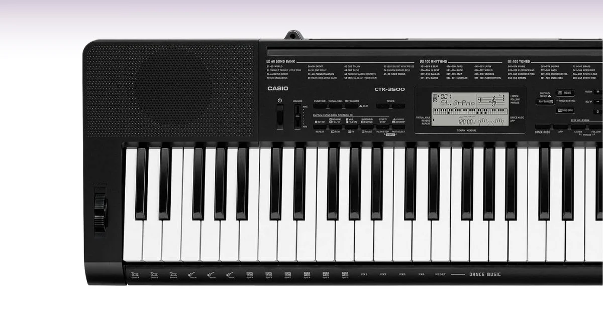 Teclado Casio CTK 3500 é bom